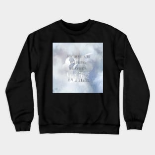 For death and mourning the color's WHITE. Shadowhunter Children's Rhyme Crewneck Sweatshirt